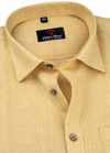 Layocell Linen Small Lining Mango Colour Men’s Shirt