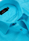 Linen Cotton Sky Blue Colour Men's Shirt