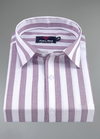 Linen White with Light Wine Colour Big Patta for Mens Shirt