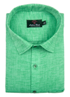 Linen cotton sea green color Men's shirt