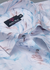 Linen Digital Turkish Print White, Brown & Rama Colour Men's Shirt