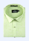 Pure Linen Cotton Khadi Shed Parrot Colour