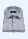 Pure Linen Still Grey Colour Men's Shirt