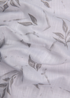 Turkey Linen White Shirt with Grey Floral Print for Men