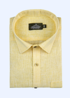 Pure Linen Lemon Colour Men's Shirt