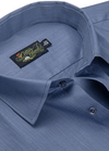 Sunset Royal Linen Royal Blue Colour Mens Shirt