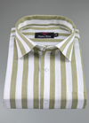 Linen White with Mehndi Colour Big Patta for Mens Shirt