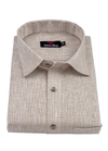 Pure Linen Light Mustard Colour Mens Shirts