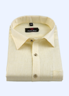 100% Cotton Matty Cloth Light Lemon Colour Men's Shirts