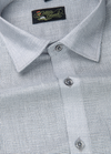 Linen Jute Steel Grey Colour Shirt For Men