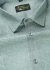 Linen Jute Mint Colour Shirt For Men