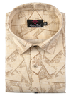 Linen Luxury Print Foam Colour Men Shirt
