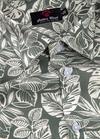 Linen Digital Printed Light Grey Shirt for Men