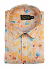 Linen Rusiyano Digital Print Mango With Sky Multicolour Men’s Shirt