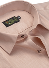 Sunset Royal Linen Peach Colour Mens Shirt