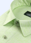 Pure Linen Cotton Khadi Shed Parrot Colour