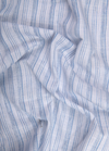 Linen White with Blue New Lining Patta Shirt for Men