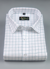 Linen White With Mint Green Colour Shirt For Men