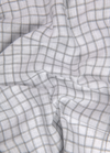inen White with Grey Colour Big Checks Shirt for Men