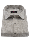 Pure Linen Light Cream Mehndi Colour New Men’s Shirt