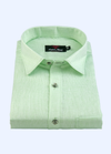 100% Cotton Matty Cloth Pista Colour Men's Shirts
