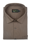 Sunset Royal Linen Brown Colour Mens Shirt