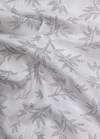 Turkey Linen White Shirt with Grey Floral Print II for Men