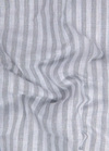 Linen White with Grey Colour Stripes Shirt for Men
