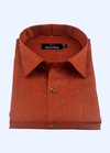Pure linenMaroon cherry Colour Men's Shirts