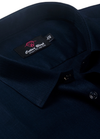 Blended Linen Navy Blue Shirt for Men