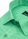 Linen cotton sea green color Men's shirt