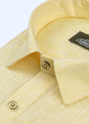 Pure Linen Lemon Colour Men's Shirt