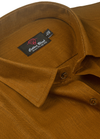 Linen 60 Lea Classic Rust Dark Colour Men’s Shirt