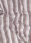 Linen Cream with Light Brown Colour Lining Big Patta Shirt for Men