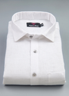 Linen Jute Pure White Colour Men's Shirt