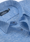 Pure Linen Cotton Khadi Blue Men's Shirt