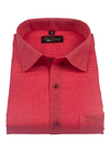 Linen Jute Reddish Rani Colour Shirt For Men