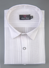 Pure White Clovis Cotton Laining Shirts For Men's