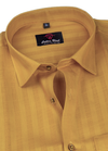 Linen 70% Lee Norwey Lining Mango Colour Shirt for Men