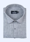 Pure Linen Still Grey Colour Men's Shirt