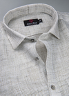 Linen Jute Mehndi Touch Colour Men's Shirt