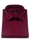 Blended Linen 60 Lea Cherry Maroon Shirt for Men
