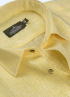 Pure Linen Lemon Colour Men's Shirt