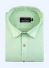 100% Cotton Matty Cloth Pista Colour Men's Shirts