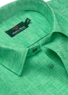 Linen cotton sea green color Men's shirt