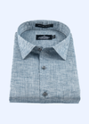 Pure Linen Cotton Khadi Shed 2 Tone Blue Touch