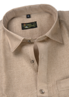 Linen Jute Light Foam Colour Shirt For Men