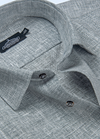Pure Linen Still Grey Colour Men's Shirt