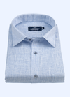 Pure Linen Ice Blue Colour Men's Shirt