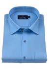 Blended Linen 60 Lea Ice Blue Shirt for Men